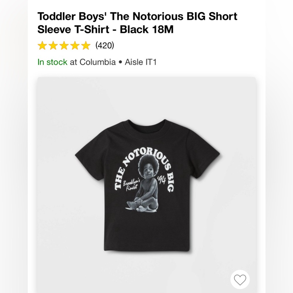 Notorious BIG Toddler T-Shirt
